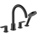 Смеситель Hansgrohe Vernis Shape 71459670 на борт ванны, черный