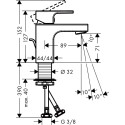 Смеситель Hansgrohe Vernis Shape 71566000 для раковины, хром