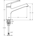Смеситель Ideal Standard Retta B8981AA для кухонной мойки