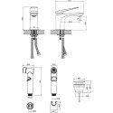 Смеситель Lemark Allegro LM5916CW с гигиеническим душем, с д/к