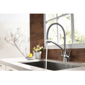 Смеситель Lemark Comfort LM3071C-Gray для кухонной мойки с фильтром Аквафор Кристалл ECO H Pro
