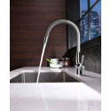 Смеситель Lemark Comfort LM3075C-Gray для кухонной мойки с фильтром Аквафор Кристалл ECO H Pro