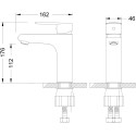 Смеситель Lemark Point LM0306C для раковины + душевая штанга