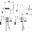 Смеситель Lemark Shift LM4346C для раковины