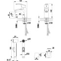 Смеситель Lemark plus Strike LM1116C для раковины с гигиеническим душем + душевая штанга