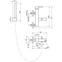 Смеситель Migliore Kvant ML.KVT-2703.CR для ванны с душем