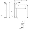 Смеситель Migliore Laguna 26079 для раковины, хром