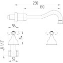Смеситель Migliore Princeton Plus ML.PRP-8069.CR для раковины, излив 23 см, хром С ВНУТРЕННЕЙ ЧАСТЬЮ