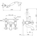 Смеситель Nicolazzi Tradizionale 1402BZ18 для ванны с душем