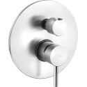 Смеситель Paffoni Light LIG018ST с ВНУТРЕННЕЙ ЧАСТЬЮ, для ванны с душем, хром