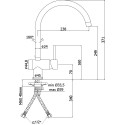 Смеситель Paffoni Light LIG280NO для кухонной мойки