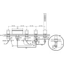 Смеситель Ravak Waterfall WF 025.00 на борт ванны