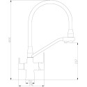 Смеситель Steel Hammer SH 903-6 Bronze для кухонной мойки