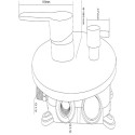 Смеситель Swedbe Platta 5518 С ВНУТРЕННЕЙ ЧАСТЬЮ