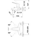 Смеситель TEKA Alcudia 461216200 для ванны с душем