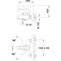 Смеситель TEKA Deia 401216200 для ванны с душем