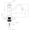 Смеситель Timo Adelia 6061/00F хром, для раковины