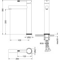 Смеситель Timo Saona 2311/18F для раковины, черное золото