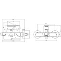 Смеситель Villeroy & Boch Architectura TVT10300200061 для ванны с душем