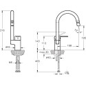 Смеситель VitrA Fold S Sink Mixer A42155EXP для кухонной мойки