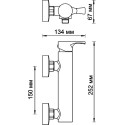 Смеситель Wasserkraft Berkel 4802 для душа