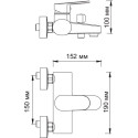 Смеситель Wasserkraft Donau 5301 для ванны с душем