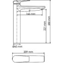 Смеситель Wasserkraft Wiese 8403H для раковины