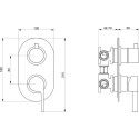 Смеситель Webert DoReMi DR860101015 С ВНУТРЕННЕЙ ЧАСТЬЮ, хром
