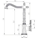 Смеситель Zorg Antic A 117K-BR для кухонной мойки