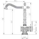 Смеситель Zorg Antic A 421 K-BR для кухонной мойки