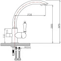 Смеситель Zorg Clean Water ZR 314 YF-33 для кухонной мойки