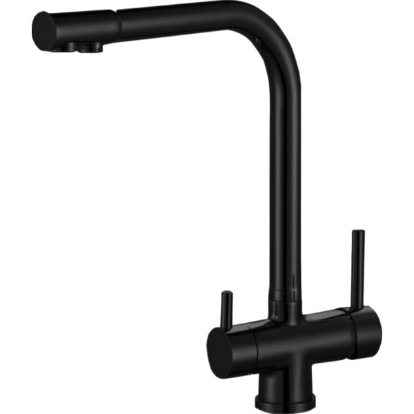 Смеситель Zorg Sanitary ZR 348 YF BLACK для кухонной мойки