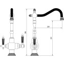 Смеситель Zorg Sanitary ZR 351 YF BR для кухонной мойки