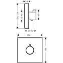 Термостат Hansgrohe ShowerSelect Highflow 15734400