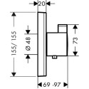 Термостат Hansgrohe ShowerSelect Highfow 15760000 для душа