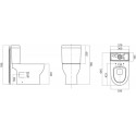 Унитаз-компакт BelBagno Steam BB130CPR безободковый