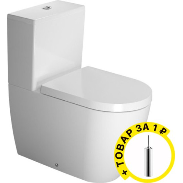 Унитаз-компакт Duravit ME by Starck 2170090000 с микролифтом + ершик