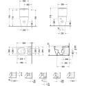 Унитаз-компакт Duravit ME by Starck 2170090000 с микролифтом + ершик