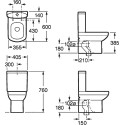 Унитаз-компакт Roca Dama Senso Compacto 342518000