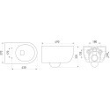 Унитаз подвесной Berges Wasserhaus Ego Black Rimless 082125 с микролифтом