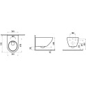 Унитаз подвесной Berges Wasserhaus Puma Rimless 082131 с микролифтом