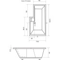 Ванна из искусственного камня Цвет и Стиль Фишка R 150х80, с ножками