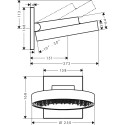 Верхний душ Hansgrohe Rainfinity 26226700