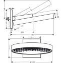 Верхний душ Hansgrohe Rainfinity 360 26230670 матовый черный