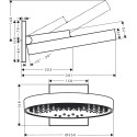 Верхний душ Hansgrohe Rainfinity 360 26234140 шлифованная бронза