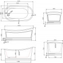 Акриловая ванна BelBagno BB32-MATT