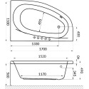 Акриловая ванна Excellent Kameleon WAEX.KML17.SOFT 170x110 L