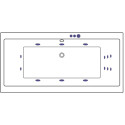 Акриловая ванна Excellent Pryzmat Lux WAEX.PRL17.SMART 170x80
