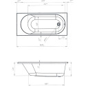 Акриловая ванна Marka One Atlas 01атл1670 160x70