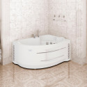 Акриловая ванна Radomir Vannesa Massage Ирма 150х97, с каркасом, экраном и полотенцедержателем, баланс, R